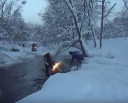 Сахалинские реки и снегоход