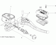 BRAKES, RIGHT HAND MASTER CYLINDER