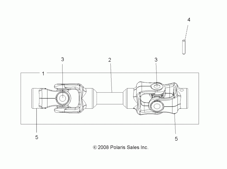 DRIVE TRAIN, MID PROP SHAFT