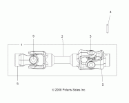 DRIVE TRAIN, MID PROP SHAFT