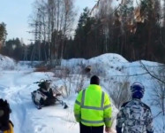 Прыжок в подмосковном овраге.